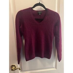 Cashmere Charter Club 100% Cashmere Knit Sweater Purple Size S